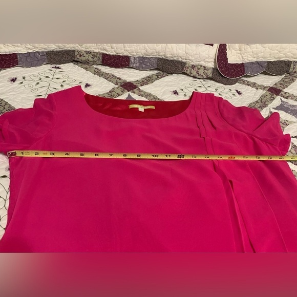 GIANNI BINI HOT PINK AINE Blouson DRESS- SIZE L - Picture 5 of 6